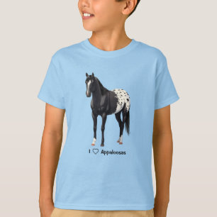 Camiseta Belo Estalhão do Cavalo do Quarto de Appaloosa Pre