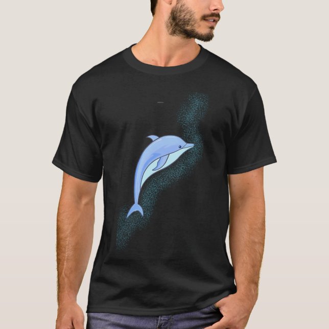 Camiseta Belo golfinho azul (Frente)