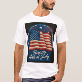 Camiseta Belo gráfico do Dia da Independência
