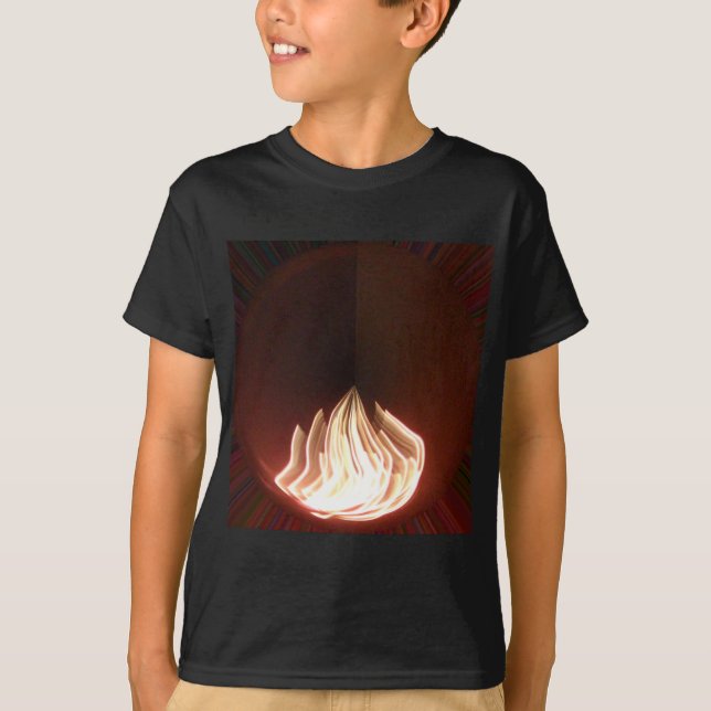 Camiseta Belo Impressão de Arte Abstrato (Frente)