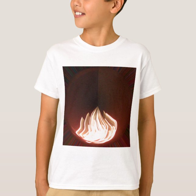Camiseta Belo Impressão de Arte Abstrato (Frente)