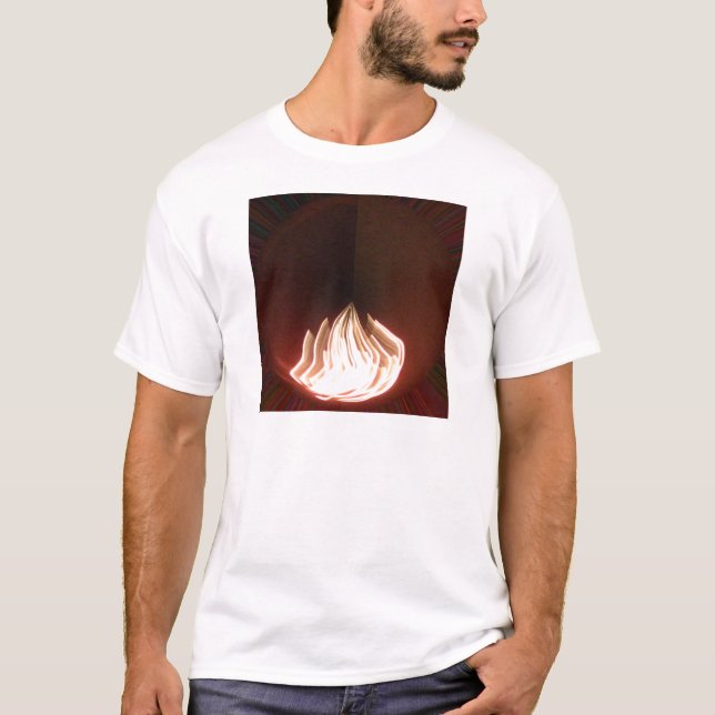 Camiseta Belo Impressão de Arte Abstrato (Frente)