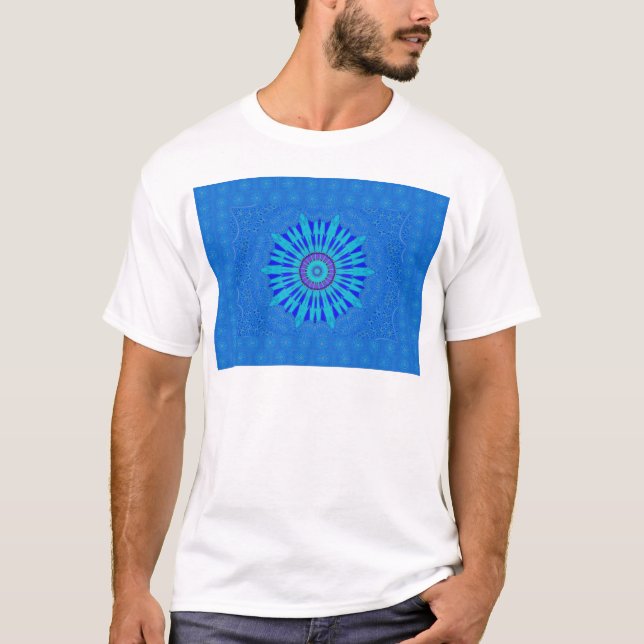 Camiseta Belo Impressão de Arte Real Mandala (Frente)