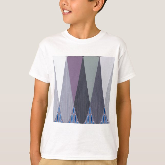 Camiseta Belo Impressão de Design de Arte Chevron (Frente)