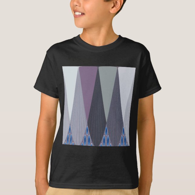 Camiseta Belo Impressão de Design de Arte Chevron (Frente)