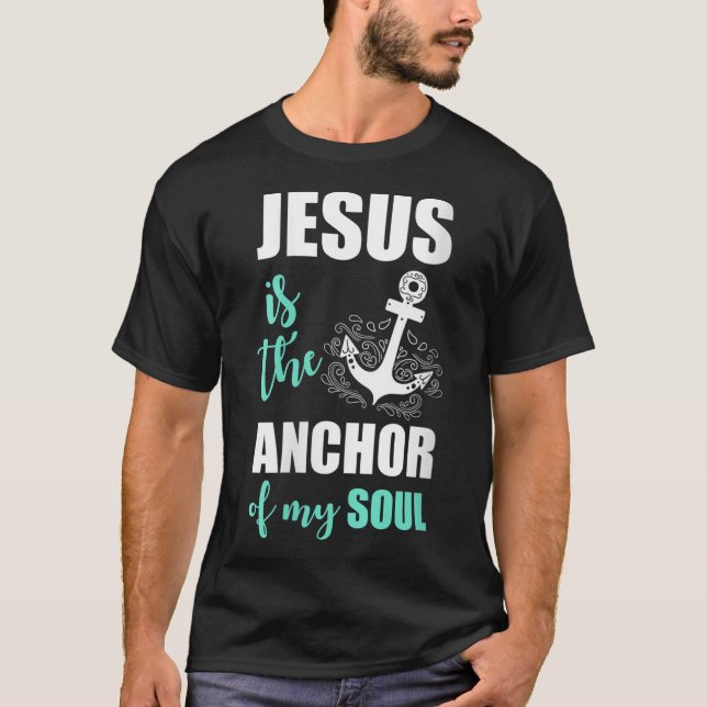 Camiseta Belo Jesus É A Âncora Da Minha Alma (Frente)