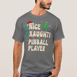 Camiseta Belo Jogador Pinball Xmas List Papai Noel