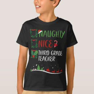 Camiseta Belo jogo de Natal do professor do 3º ano