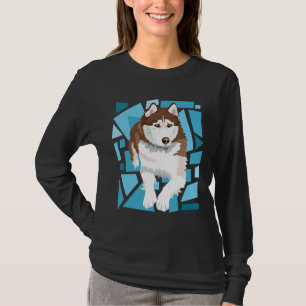 Camiseta Belo Marrom Siberian Husky