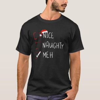 Camiseta Belo Meh Lista de Natal Xmas Santa Claus