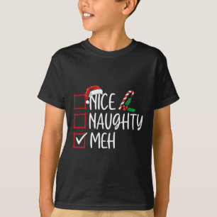 Camiseta Belo Meh Lista de Natal Xmas Santa Claus
