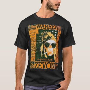 Camiseta Belo Modelo Warren Art Zevon Gift Movie Fans