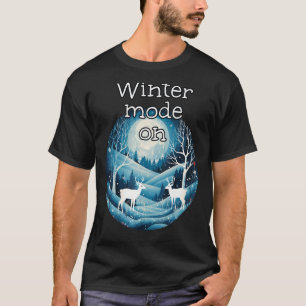 Camiseta Belo Modo de inverno com cervejeiros brancos na na