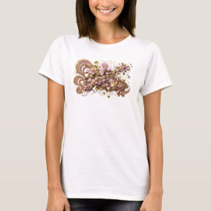 Camiseta Belo Motivo Artístico de ARTE ABSTRATA Laranja