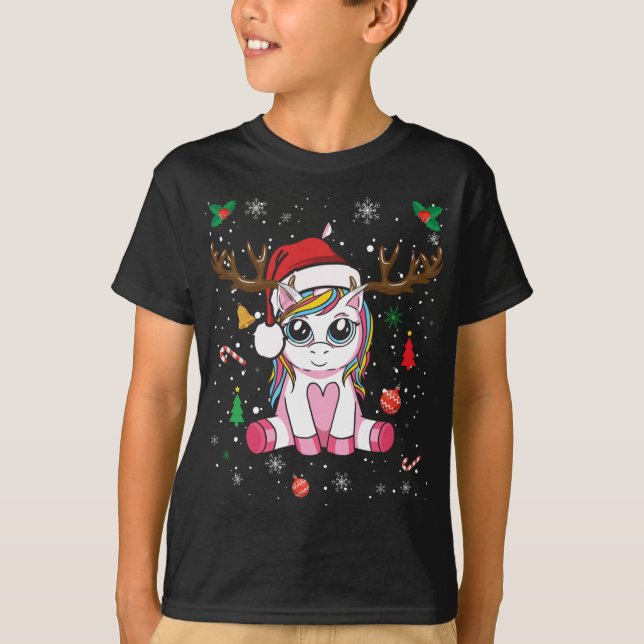 Camiseta Belo Natal - Natal - Unicórnio Vestido (Frente)