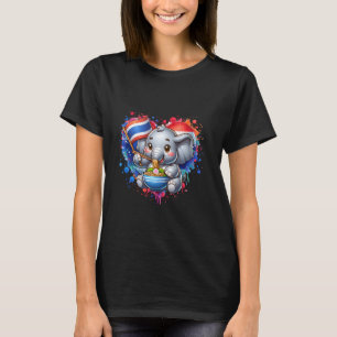 Camiseta Belo Pad Tailandês Elefante Chang Thailand Love No