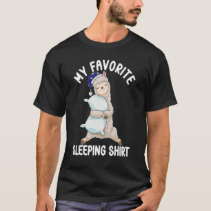 Camiseta Belo Pajama para Mulheres Noite Dormindo Alpaca 2