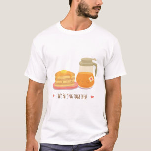 Camiseta Belo Pancake e Xarope de Maple Pertencem Juntos