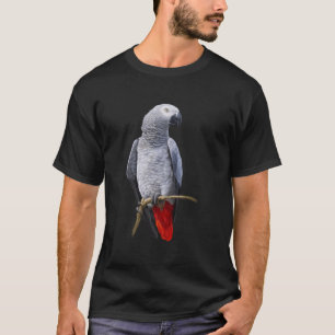 Camiseta Belo papagaio de Cinza africana
