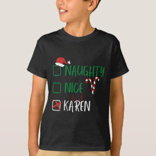 Camiseta Belo Papai noel de Natal Karen Engraçado com