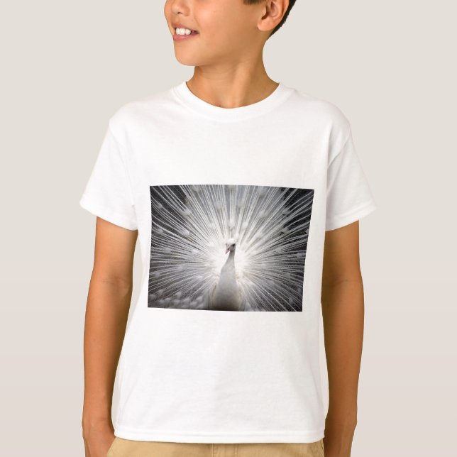 Camiseta Belo pavão branco (Frente)