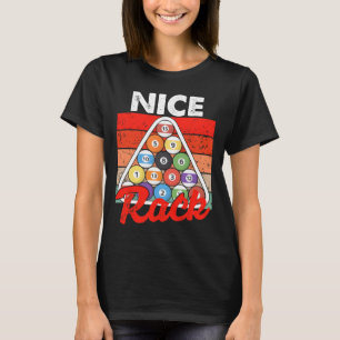 Camiseta Belo Rack Funny Billiards Player Piscina Billiard
