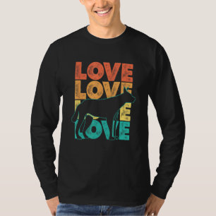 Camiseta Belo Retro Sunset Adoro Dingo Ideia Para Animal