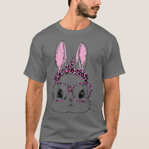 Camiseta Belo Rosto Colar Óculos Leopardo Banda de Cabeça F