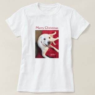 Camiseta Belo Sorriso Branca Cachorro Vermelho