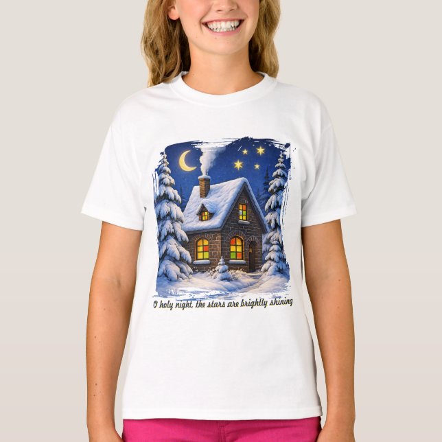 Camiseta Belo tema de Natal (Frente)