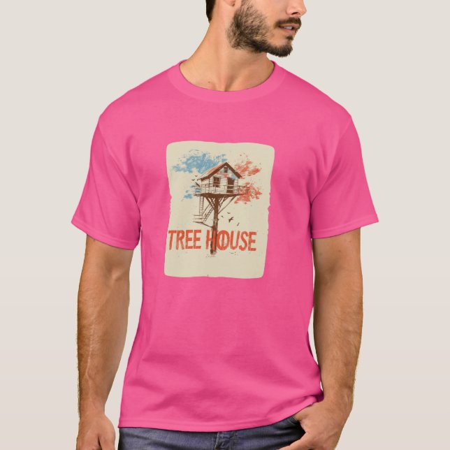 Camiseta Belo terno colorido do Treehouse (Frente)