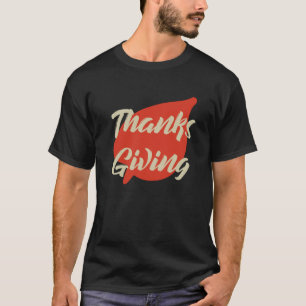 Camiseta Belo texto para a T-Shirt de Ação de Graças