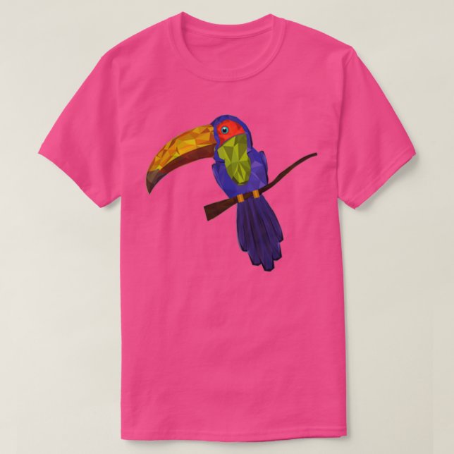 Camiseta Belo Toucan Origami (Frente do Design)