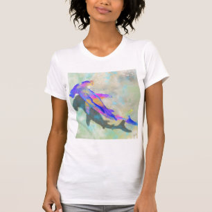 Camiseta Belo Tubarão-martelo - Arte em Aquarela 