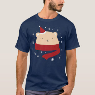 Camiseta Belo Urso de Natal Inverno Neve de inverno Prêmio