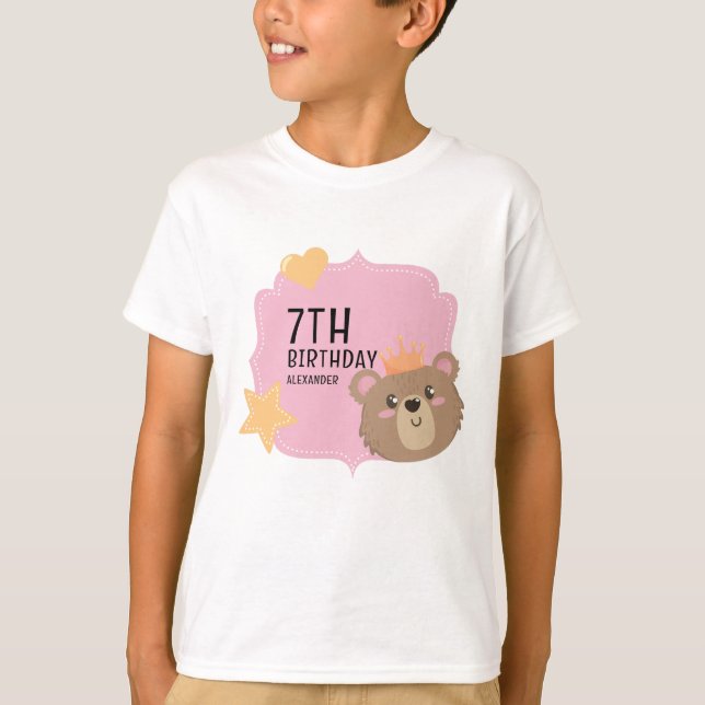 Camiseta Belo Urso De Teddy Enfrentado Crianças Bebê Person (Frente)