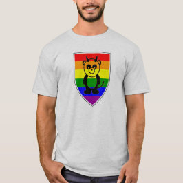 Camiseta Belo Urso Gay panda no arco-íris