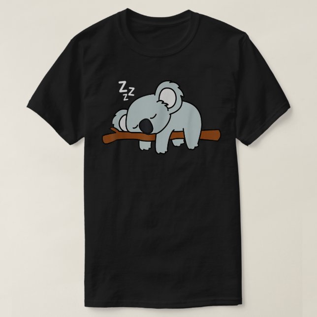 Camiseta Belo Urso Koala Dormindo (Frente do Design)