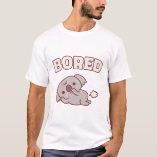 Camiseta Belo Urso Koala Pegando Nariz Entediado Engraçado