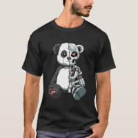 Belo Urso Panda Assustador Robô Cibernético Amor A