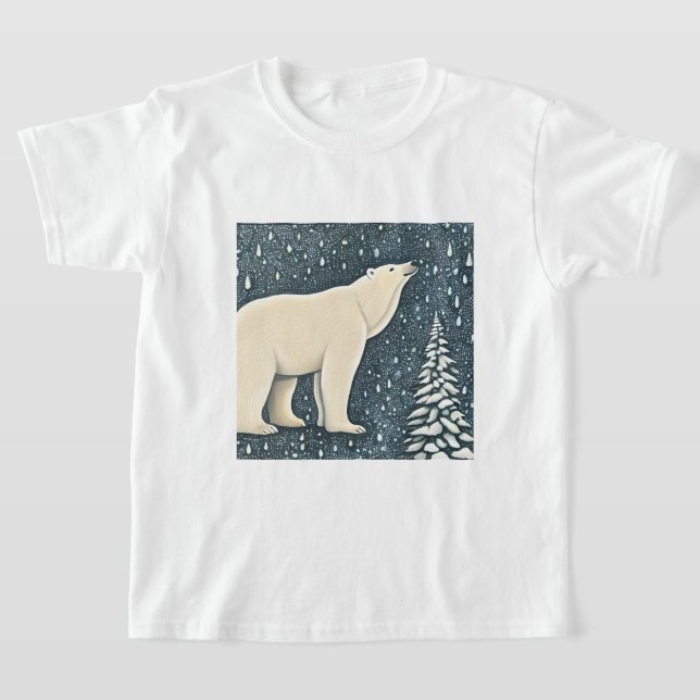 Camiseta Belo Urso Polar Ártico (Postura )