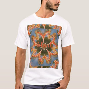 Camiseta Belo vazio de girafa colorida africana