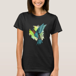 Camiseta Belos Beija-flores Aquarelas Assista Ao Fofo B