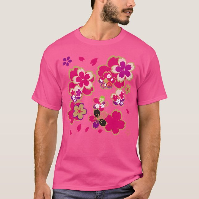 Camiseta Belos Blossomas De Cereja Do Japão3 (Frente)