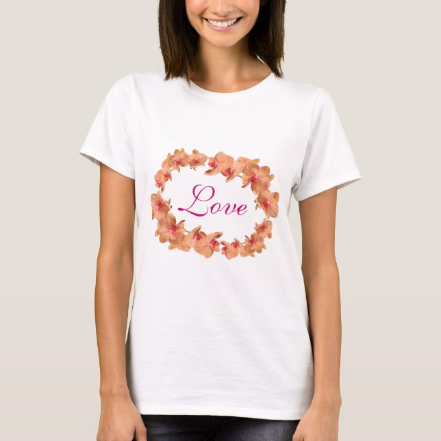 Camiseta Belos orquídeas (Frente)