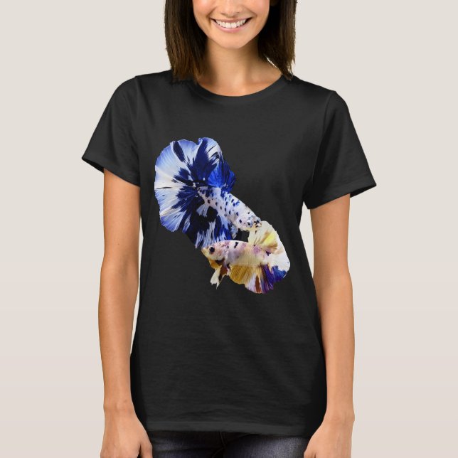 Camiseta belos peixes betta (Frente)