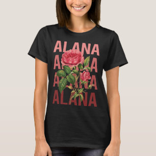 Camiseta Belos Rosas - Nome Alana