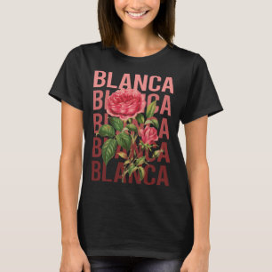 Camiseta Belos Rosas - Nome Blanca