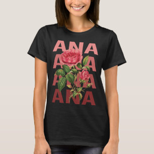 Camiseta Belos Rosas - Nome da Ana