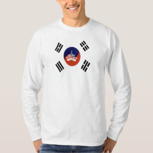 Camiseta Belos votos de Feliz Natal para a Coreia do Sul